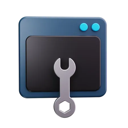 Maintenance Web  3D Icon