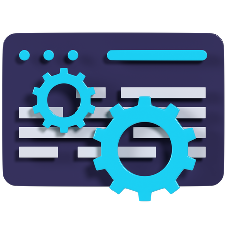 Maintenance Web  3D Icon