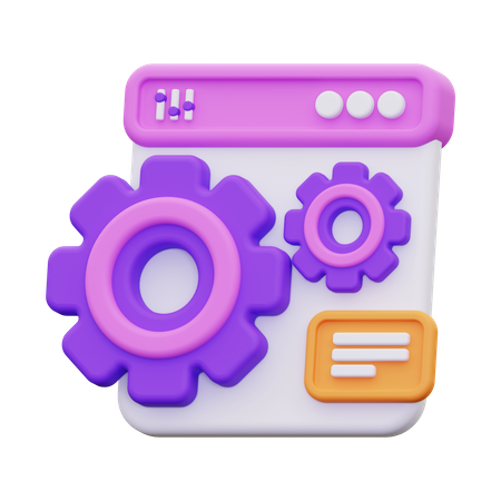 Maintenance Web  3D Icon