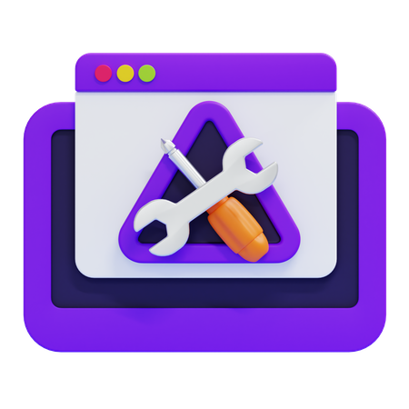 Maintenance web  3D Icon