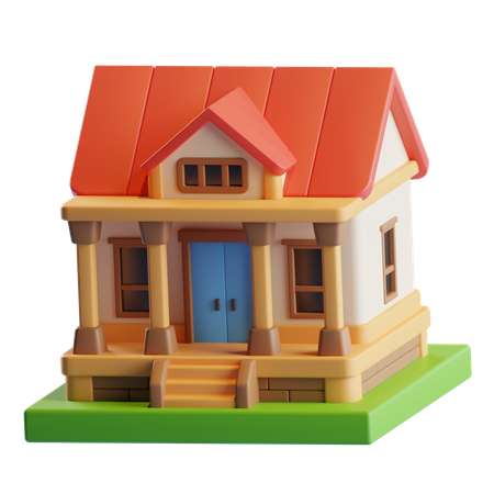 Maison  3D Icon