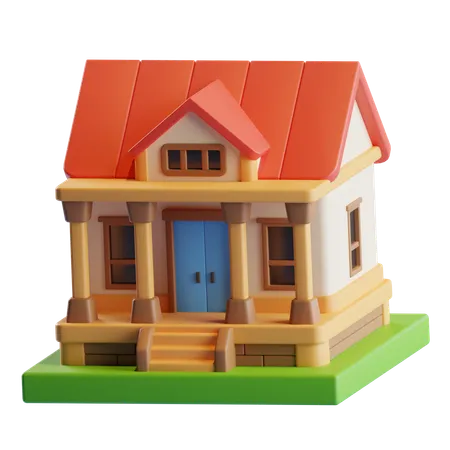 Maison  3D Icon