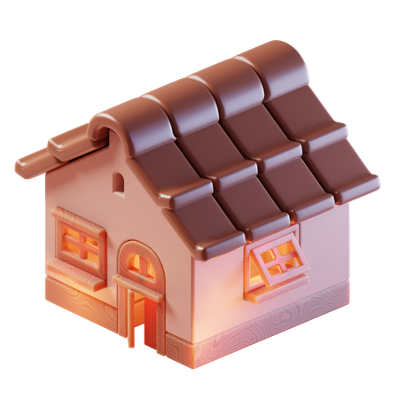 Maison  3D Icon