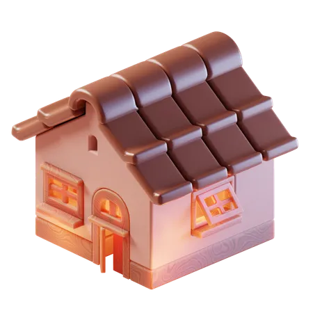 Maison  3D Icon