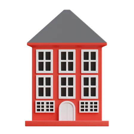 Maison  3D Icon