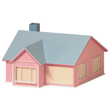 Maison  3D Icon