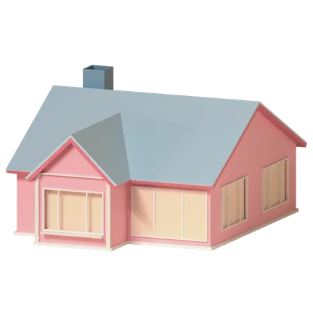 Maison  3D Icon