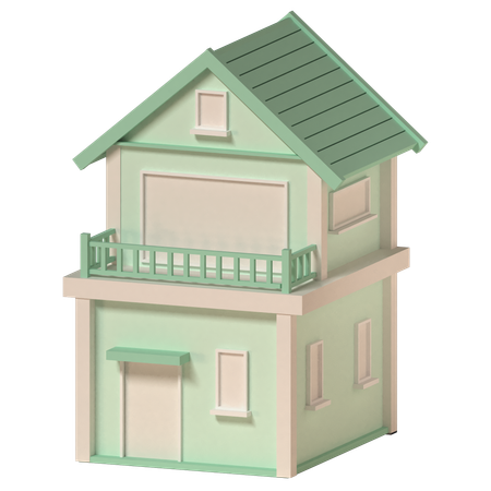 Maison  3D Icon