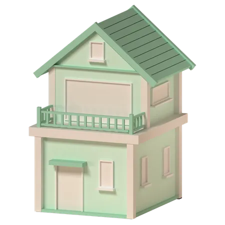 Maison  3D Icon