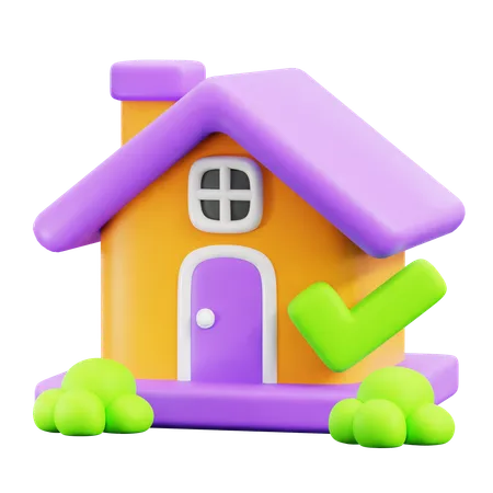 Maison  3D Icon