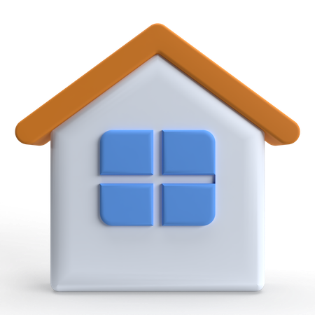 Maison  3D Icon