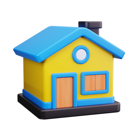 Maison  3D Icon