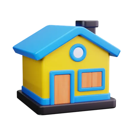 Maison  3D Icon