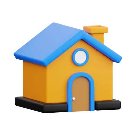 Maison  3D Icon