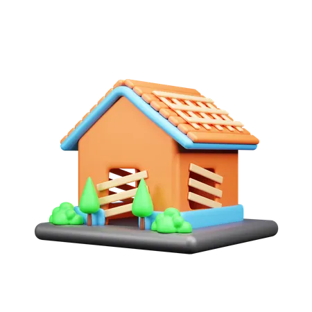 Maison  3D Icon