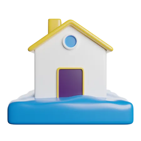 Maison  3D Icon