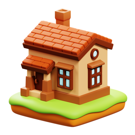 Maison  3D Icon