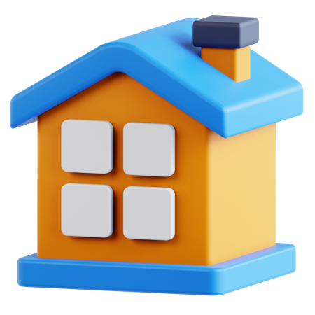 Maison  3D Icon