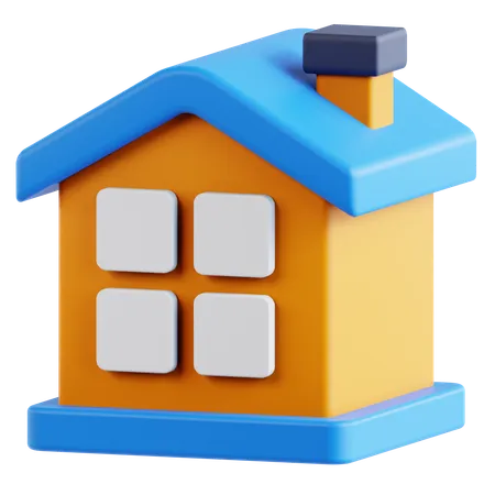 Maison  3D Icon