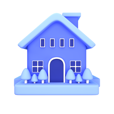 Maison  3D Icon