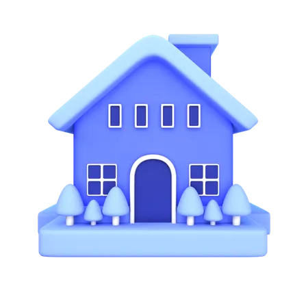 Maison  3D Icon