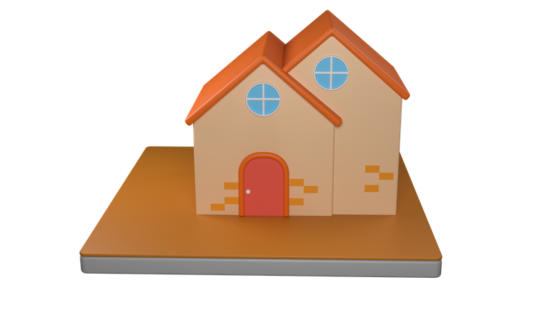 Maison  3D Icon