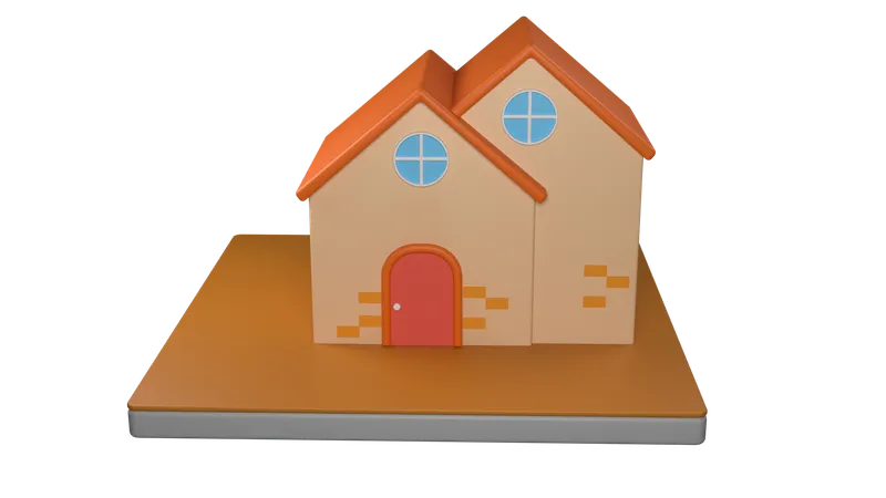 Maison  3D Icon