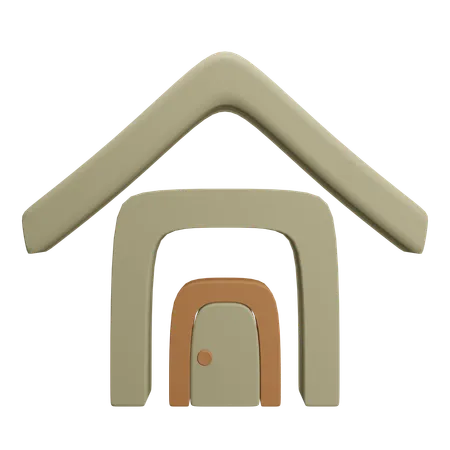 Maison  3D Icon