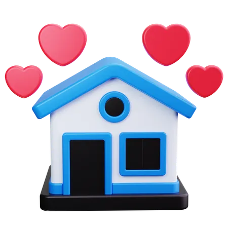 Maison  3D Icon