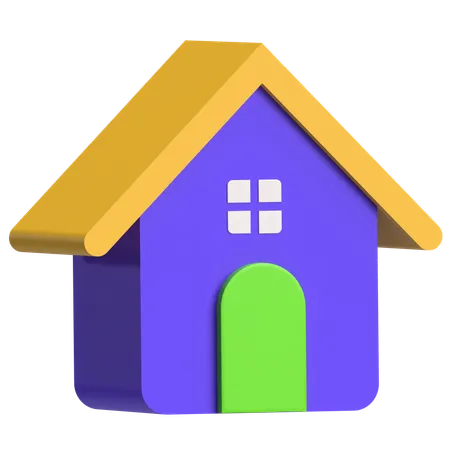 Maison  3D Icon