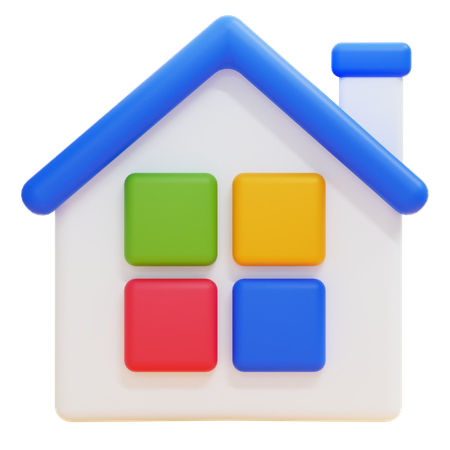 Maison  3D Icon