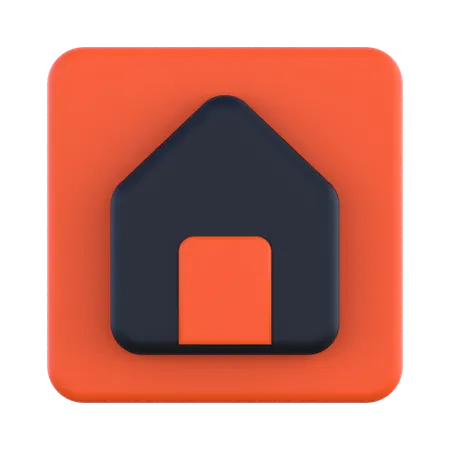 Maison  3D Icon
