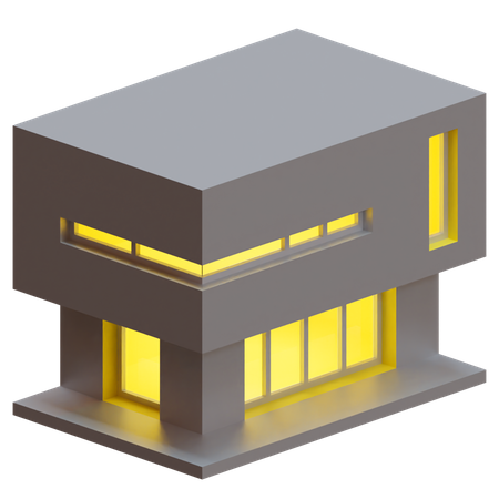 Maison  3D Icon