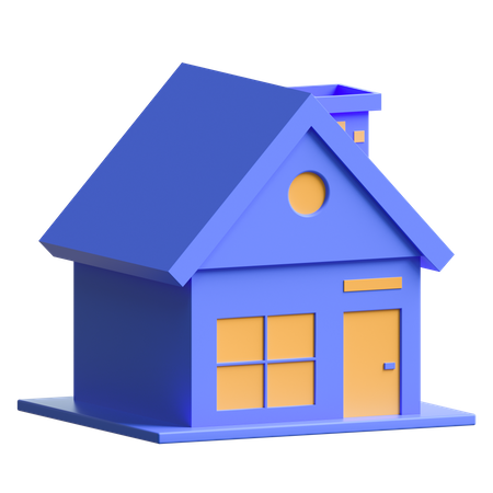 Maison  3D Icon