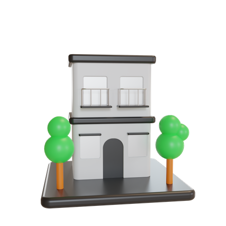 Maison  3D Icon