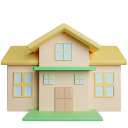 Maison  3D Icon