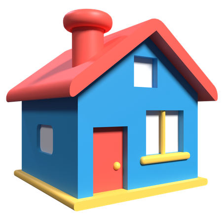 Maison  3D Icon