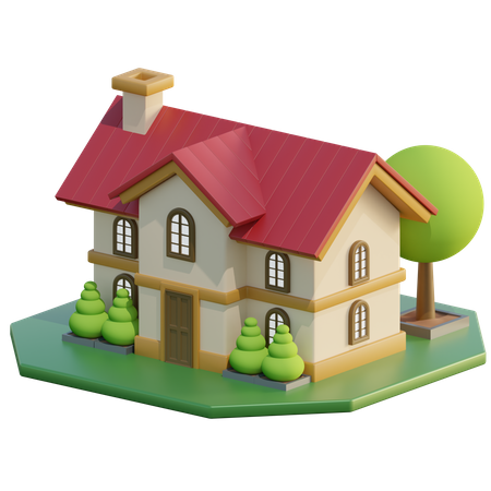 Maison  3D Icon