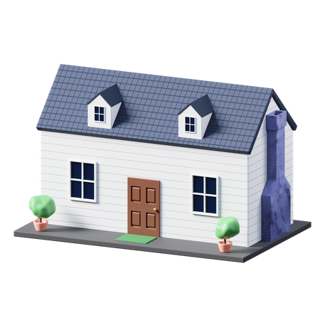 Maison  3D Icon