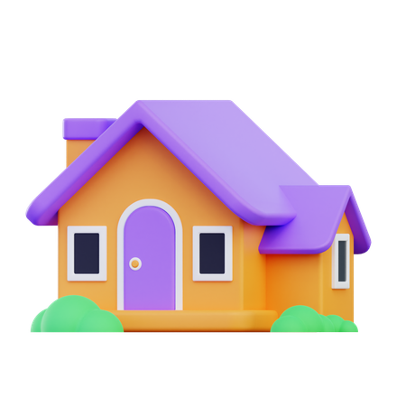 Maison  3D Icon