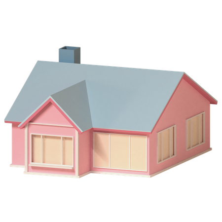 Maison  3D Icon