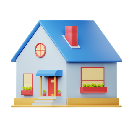Maison  3D Icon