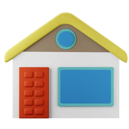 Maison  3D Icon