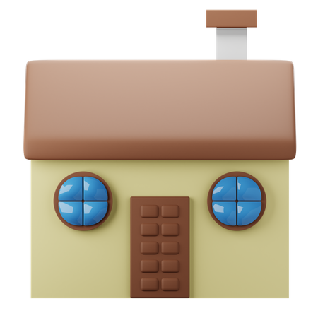 Maison  3D Icon