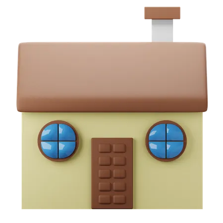 Maison  3D Icon