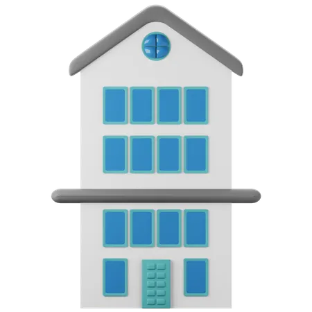 Maison  3D Icon