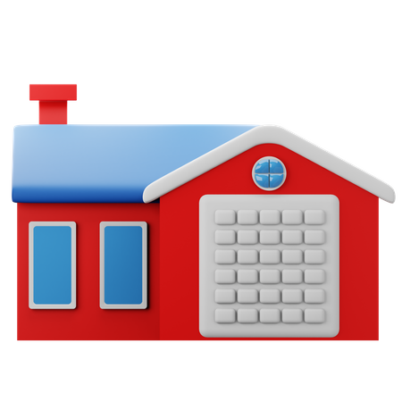 Maison  3D Icon