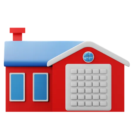 Maison  3D Icon