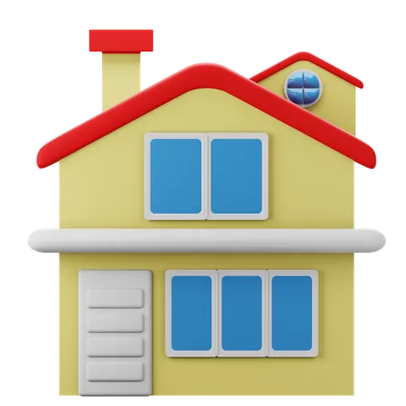 Maison  3D Icon