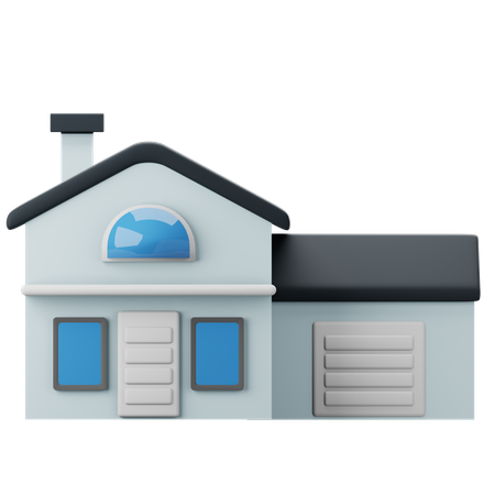 Maison  3D Icon